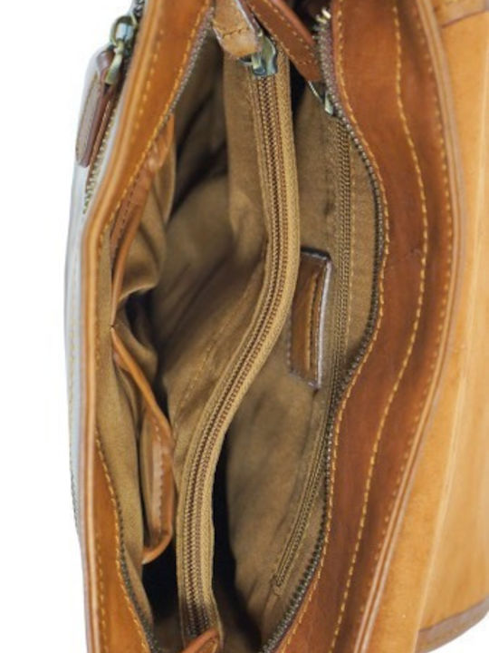 Leather Men's Shoulder / Crossbody Tabac Brown Bag