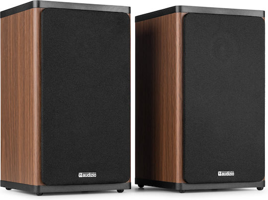 Audizio BS20 Aktive Lautsprecher mit Bluetooth 50W Paar Braune