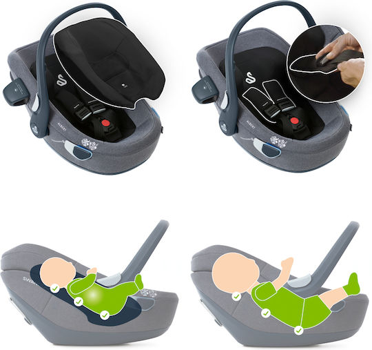 Swandoo Albert Καθισματάκι Αυτοκινήτου i-Size με Isofix Blueberry 0-13 kg
