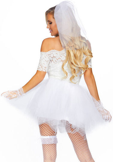 Leg Avenue Blushing Bride Στολή Νύφη Λευκή