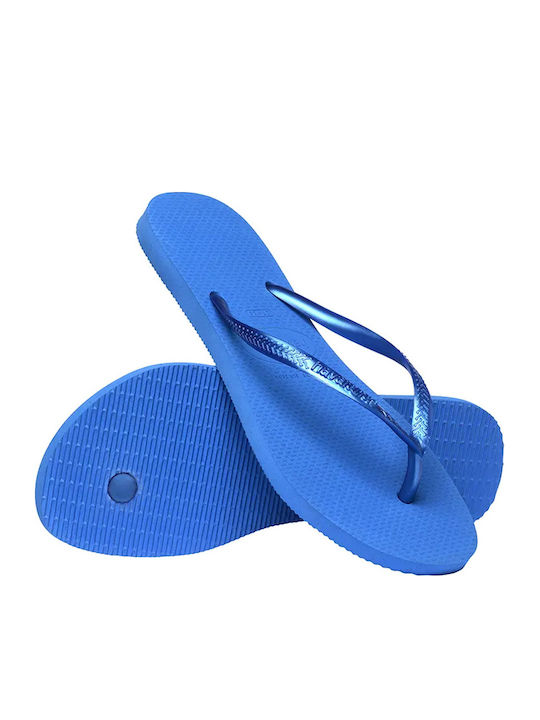 Slim Flip Flops in Blue Colour