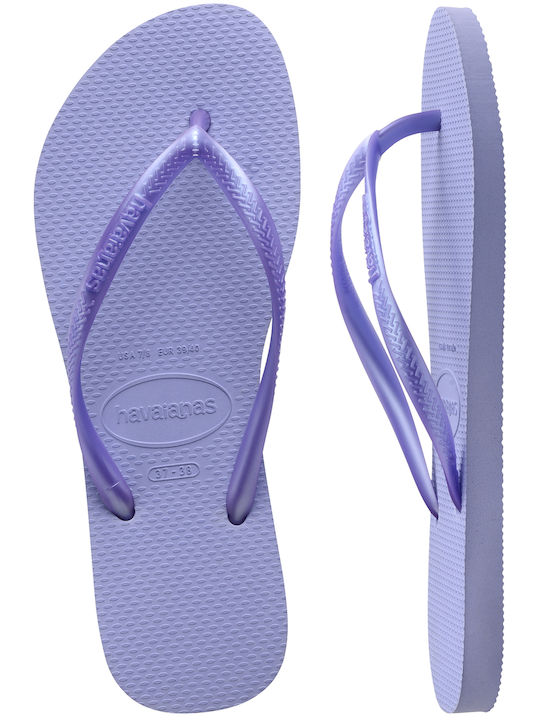 Slim Șlapi Damă în Culoare Violet