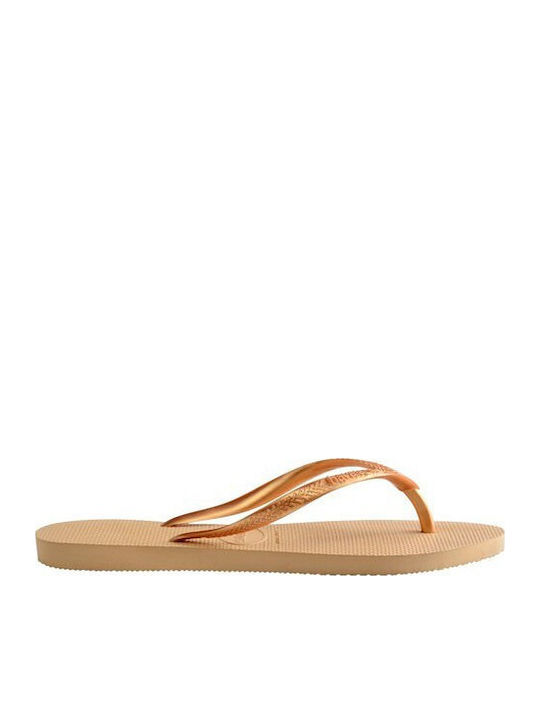 Slim Women's Flip Flops Gold
