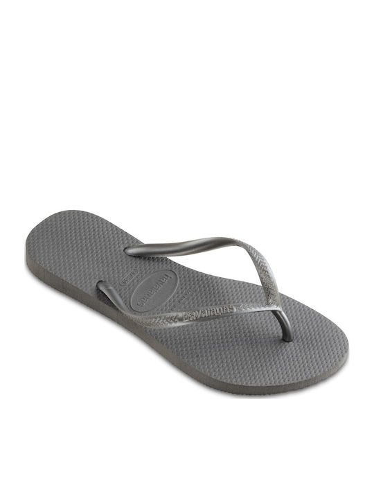 Slim Women's Flip Flops Silver