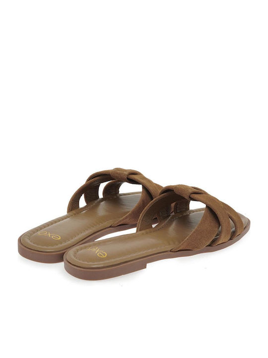 Women's Flat Sandals Tabac Brown