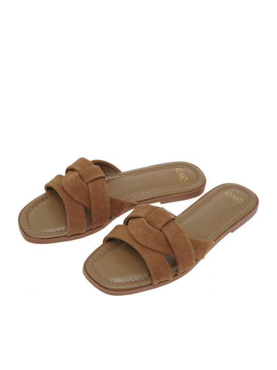 Women's Flat Sandals Tabac Brown