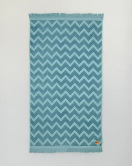 Nima Petrol Blue Beach Towel 90x160cm