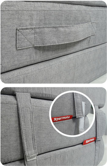 SteweHome Искрящ Персон И Половина Къмпинг Матрак 180x80см Дебелина 14см Сив