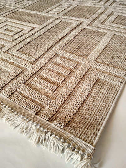 Klonaras Giardino Χαλί Ορθογώνιο 02 Beige 133x190cm
