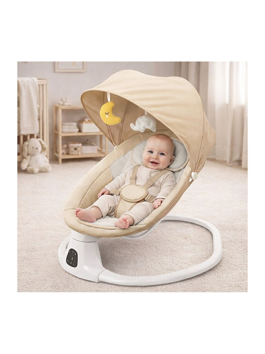 Kidizi Relax Electric pentru Bebeluși cu Muzică Bej pentru Copii până la 9kg