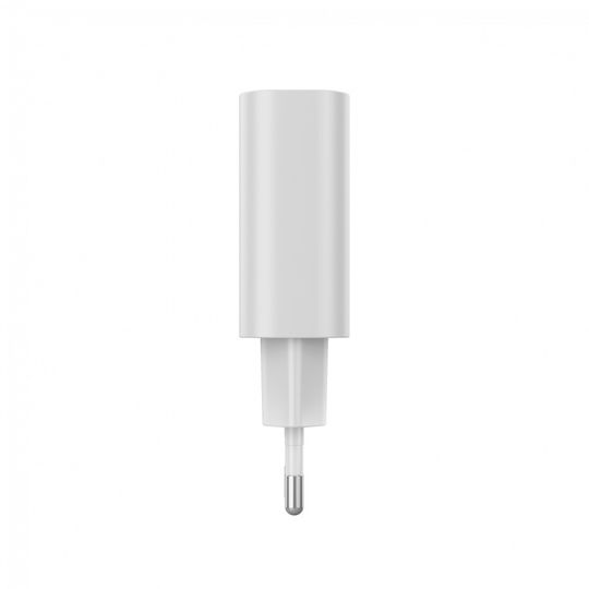 Canyon Φορτιστής με Ενσωματωμένο Καλώδιο με Θύρα USB-C 30W Power Delivery Λευκός (OnCharge)
