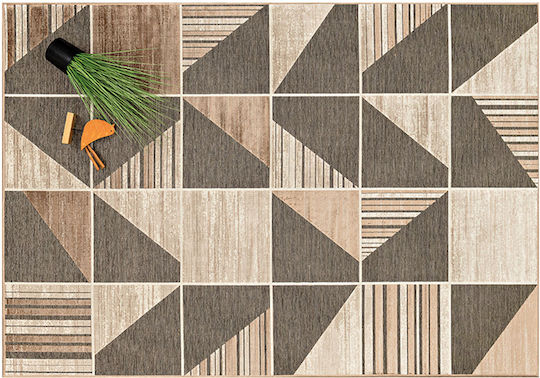 Newplan Lux 3070/80 Килим Пътека Кафяв 80x150см