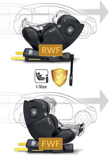 Nukido Aero Kinderautositz i-Size mit ISOfix Schwarz