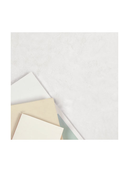 vidaXL Χαλί Στρογγυλό Λευκό Φ120cm