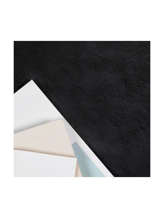 vidaXL Rug Rectangular Black