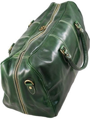 Mybag Σακ Βουαγιάζ Πράσινο από Δέρμα