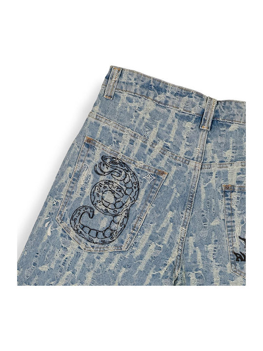 Men's Denim Blue Shorts