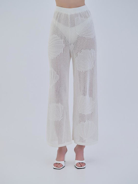 Damen Baumwoll-Set Pantaloons Weiß