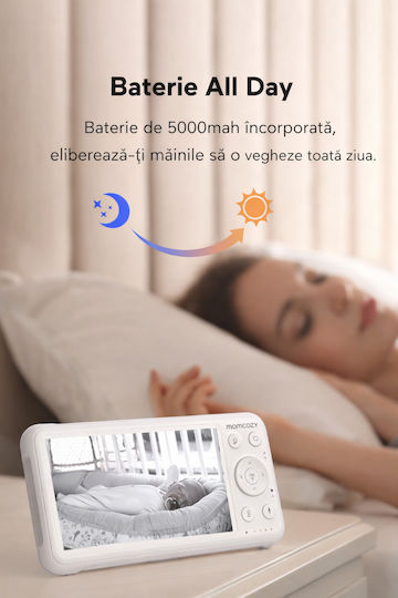 Momcozy Wireless Baby Monitor with Two-Way Audio & Lullabies