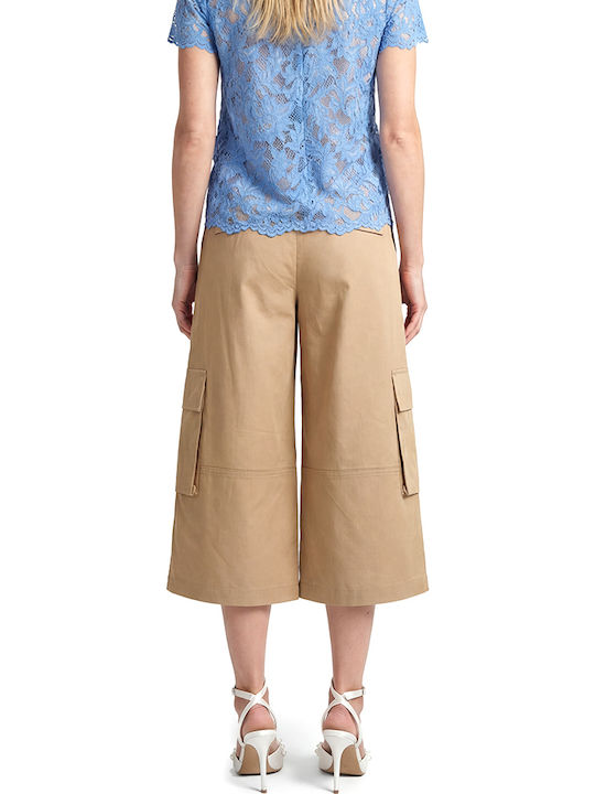 C. Manolo Women's Cargo Bermuda Camel