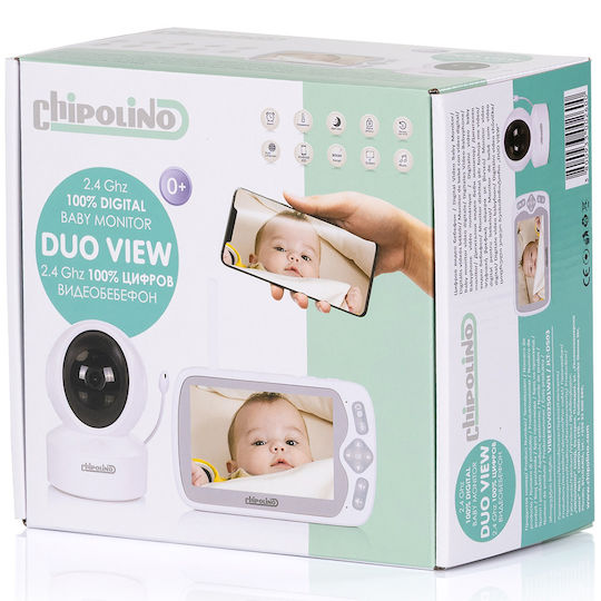 Chipolino Monitor Pentru Bebeluși Fără Fir cu Comunicare Bidirecțională și Cântece de Leagăn