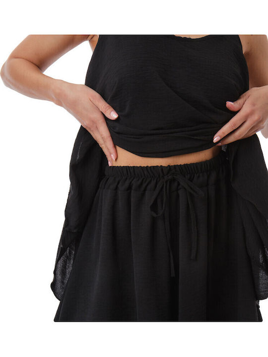 Damen-Shorts - Bermudas Set Schwarz
