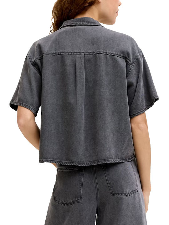 Jack & Jones Γυναικείο Πουκάμισο Ανθρακι