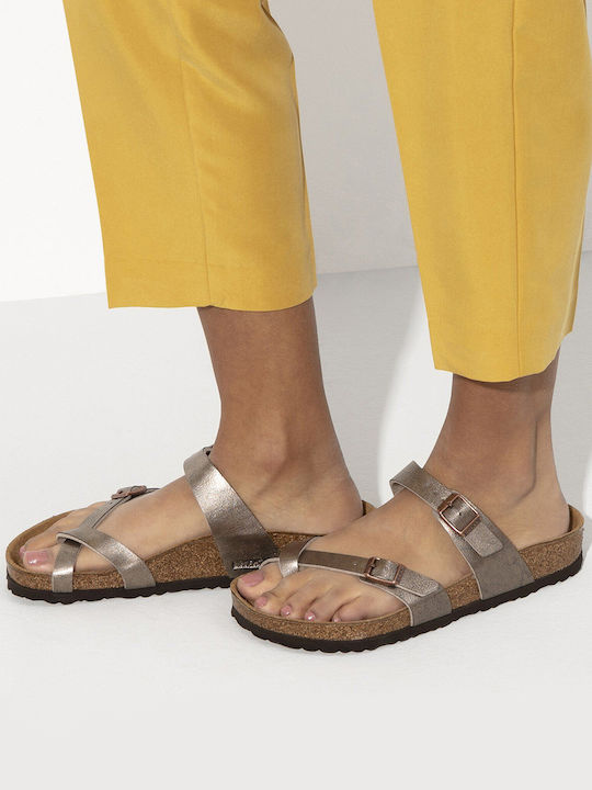Mayari Birko-Flor Women's Anatomic Gold Sandals Narrow Fit