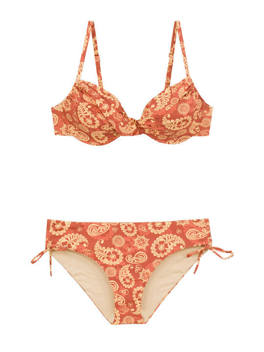 Set Bikini Καφέ C-6401 CHOCOLATE S26 Set Bikini Καφέ C-6401 CHOCOLATE S26