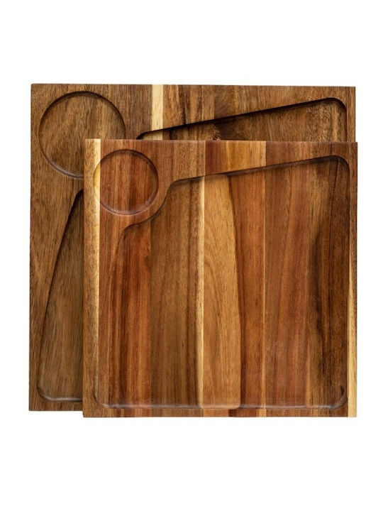 Wooden Serving Platter 30x30cm pl606