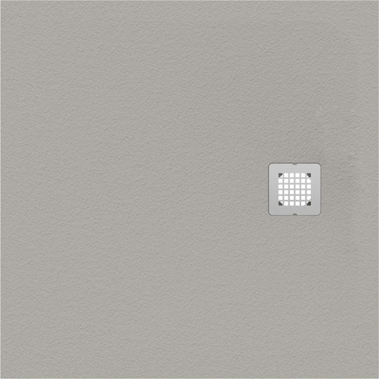 Ideal Standard Ultra Flat S Square Shower Artificial Stone 90x90cm Grey