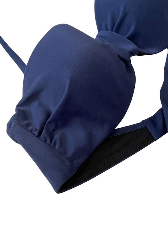 Strapless Bikini Top Μπλε-navy