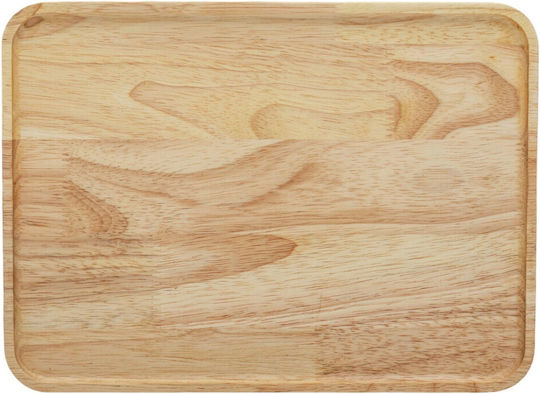Ξύλινα Ορθογώνια Πιάτα Rubberwood Με Τοίχωμα 25x20 Εκ Ξύλινα Ορθογώνια Πιάτα Rubberwood Με Τοίχωμα 25x20 Εκ