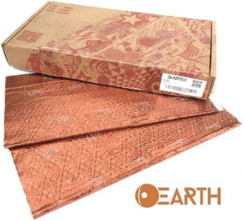 Drartex Earth Iridium Medium 2.0 Mm Anti-Vibration Sheet 50×75 Cm 0.37 Sqm Piece