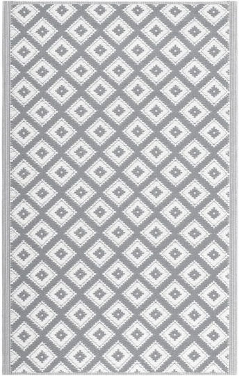 Jemidi24 Χαλί Εξωτερικού Χώρου 120x180cm White/grey Jemidi24 Χαλί Εξωτερικού Χώρου 120x180cm White/grey