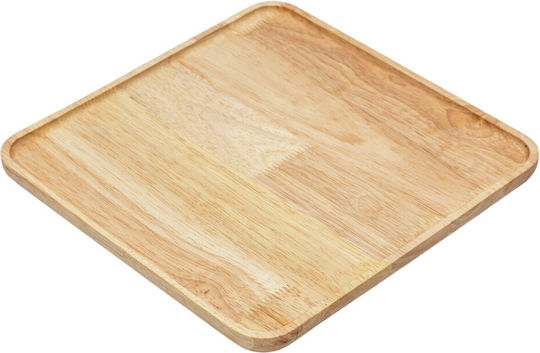 Ξύλινα Ορθογώνια Πιάτα Rubberwood Με Τοίχωμα 35x35 Εκ Ξύλινα Ορθογώνια Πιάτα Rubberwood Με Τοίχωμα 35x35 Εκ