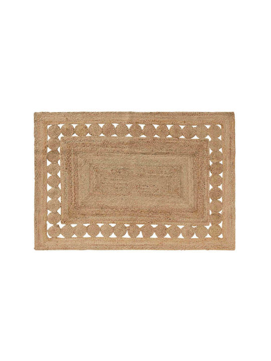 Douceur d'Intérieur Balita Covor Rectangular din iută Bej