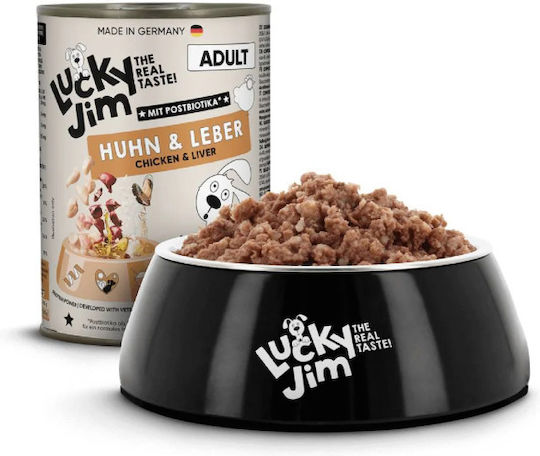 Lucky Jim Adult Wet Dog Food With Chicken Rice And Liver 6x400gr
