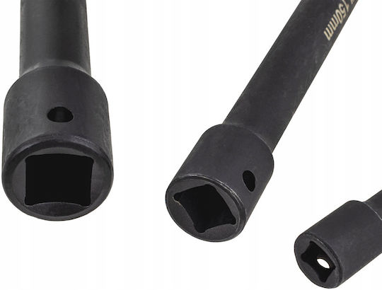 Silver Pneumatic Sockets with Frame Host 1/4", 3/8", 1/2" Set 9 Pieces