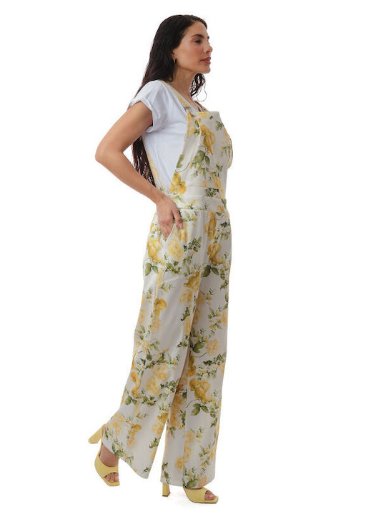 Women's White Dungarees