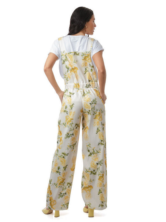 Women's White Dungarees