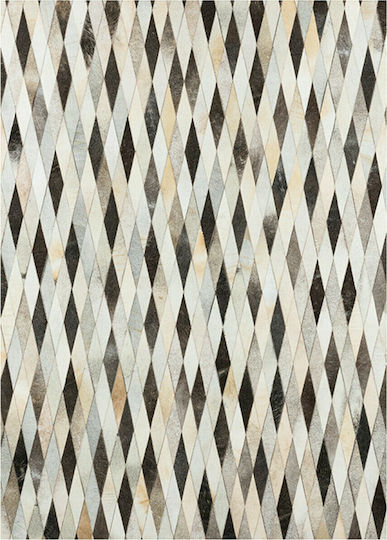 InTheBox Rhombus Δερμάτινο 160x240cm Εκρού