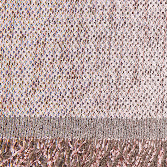 Borea 4 Season Three-Seater Sofa Chenille Throw 180x280cm Pink