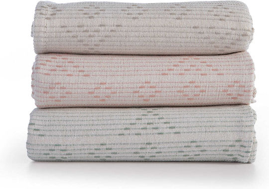 Nef-Nef Homeware Resan Decken & Couchdecken Zweisitzer-Sofa Überwurf 180x250cm Pfirsich