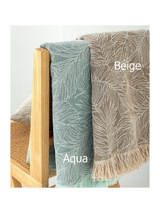 Palamaiki Pena Armchair Throw 180x180cm Beige