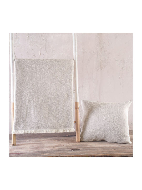 Rythmos Terrain Dreisitzer-Sofa Wurf Zwei Seiten Jacquard 180x280cm Beiges