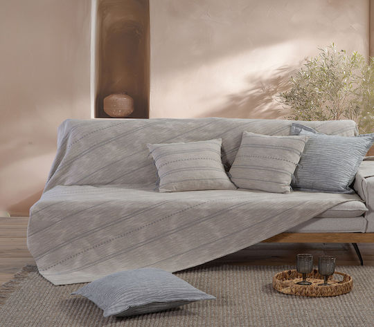 Nef-Nef Homeware Bleeze Τετραθέσιου Καναπέ Π180xΜ350cm Grey