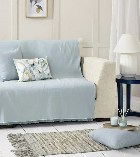 Nima Iris Ριχτάρι Διθέσιου Καναπέ Chenille 180x240εκ. Petrol