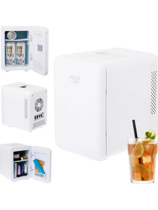 Adler Cosmetic Refrigerator 4lt with Shelf & Heating Function White 42W