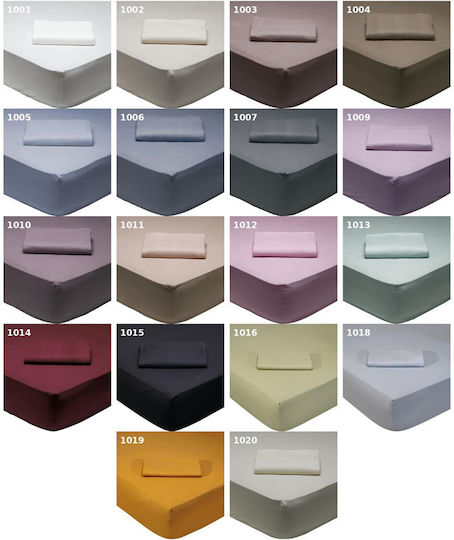 Das Home Bettlaken Semi-Doppel mit Gummiband 120x200+35cm. Best 1007 Dark Grey